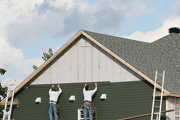 Professional Siding technician working in Cameron, NC